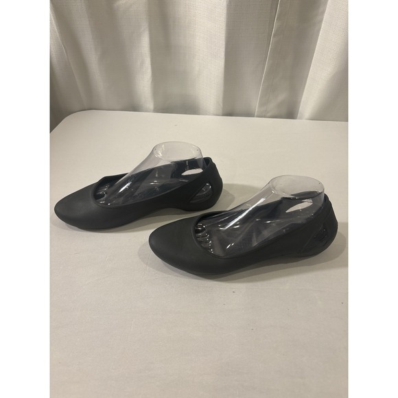 Crocs Laura Ballet Flats Shoes Women's Black Comfort Slip Size 10 - Picture 3 of 10